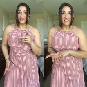 High-Neck Summer Dress